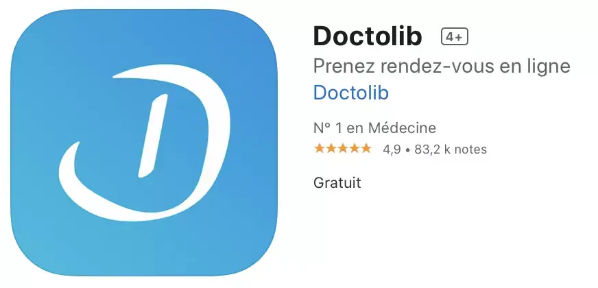 Doctolib propose le déverrouillage via Touch ID ou Face ID