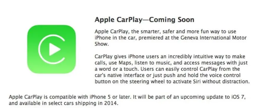 Apple officialise CarPlay (iOS in the Car) disponible aussi chez Peugeot/Citroen !