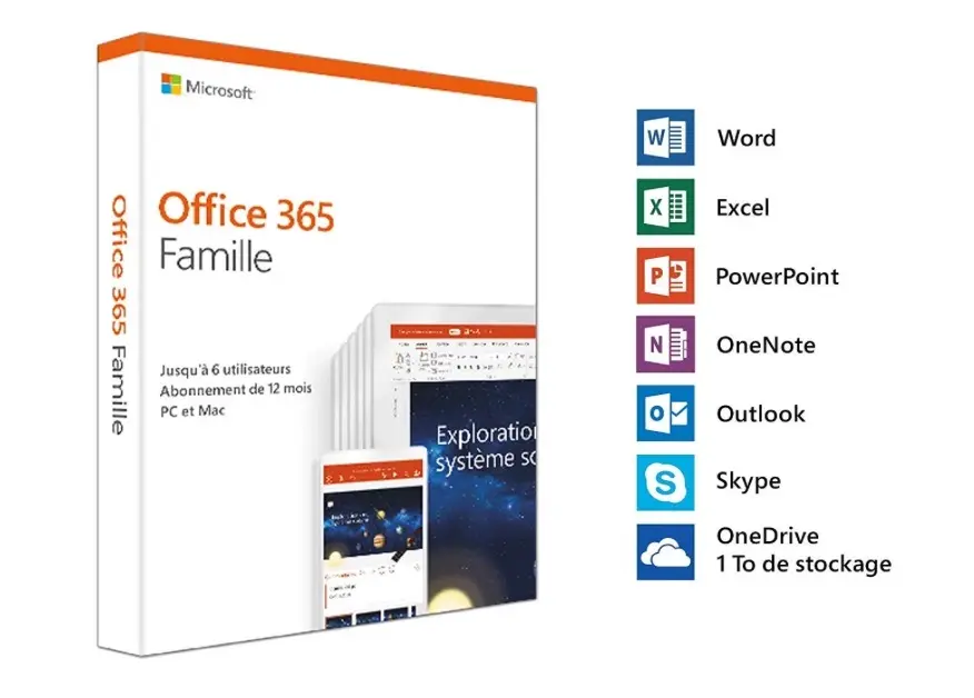 Promos : 1 an d'Office 365 Famille à 58€, iPhone XS 64 Go à 679€, microSD 256Go à 33€