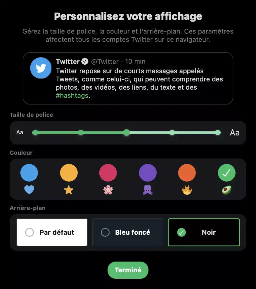 Twitter propose un nouveau mode sombre, carrément noir