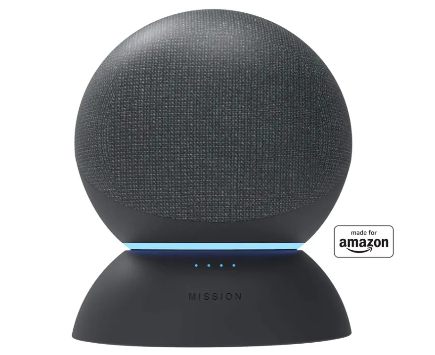 Des bases rechargeables pour transformer les Echo/Echo Dot Gen4 en enceintes nomades