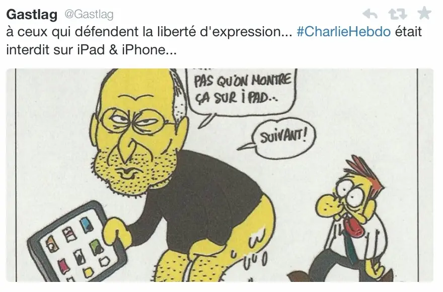 Non, Charlie Hebdo n'avait pas été interdit sur l'App Store #JeSuisCharlie