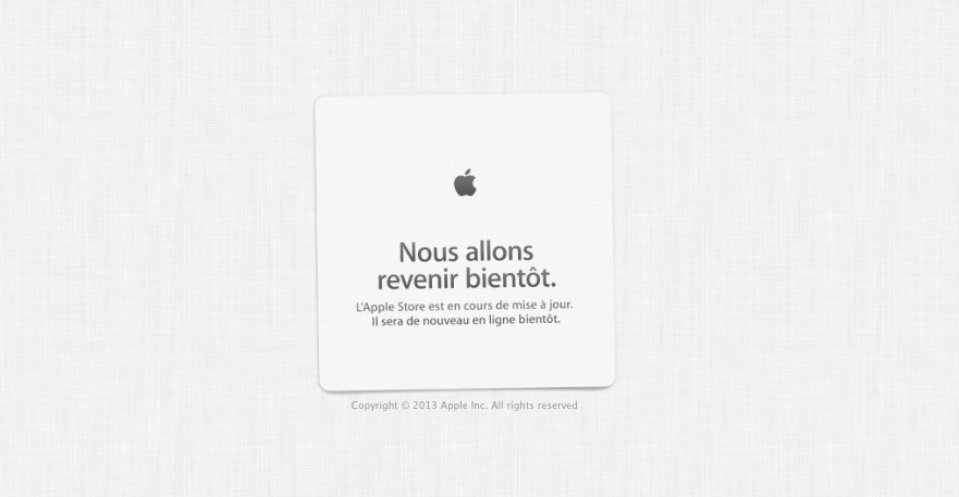 Les Apple Store en ligne sont fermés