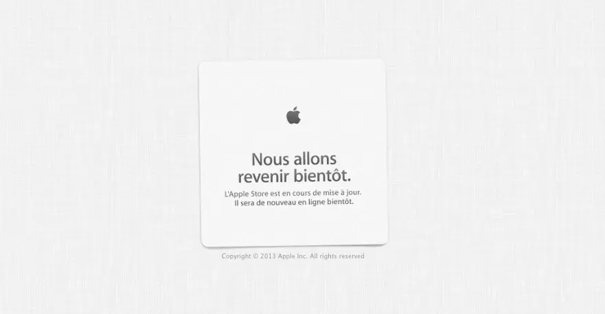 Les Apple Store en ligne sont fermés