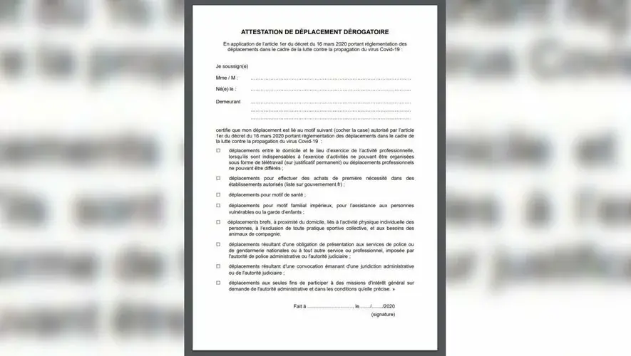 Confinement : l'attestation de déplacement sur smartphone sera disponible le 6 avril