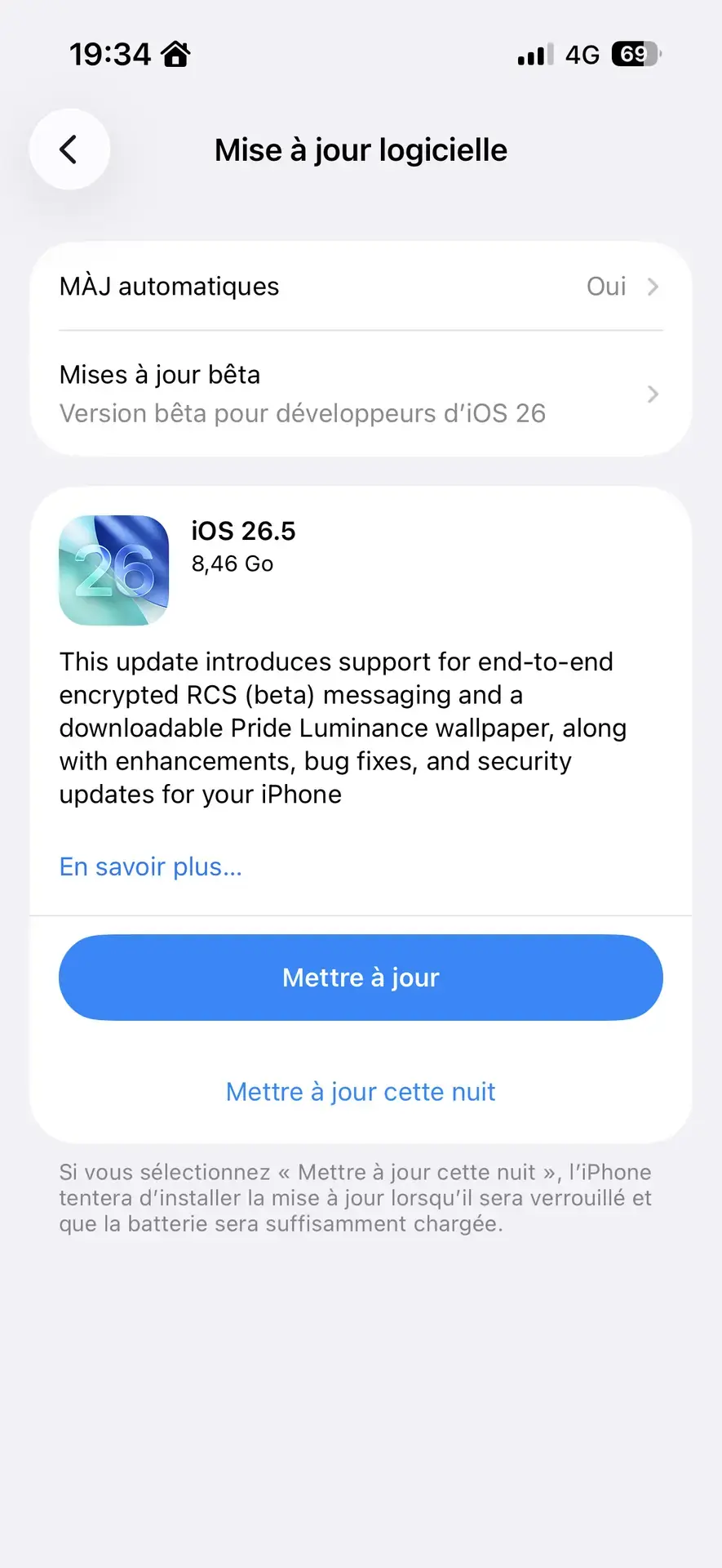 iOS 26.5, iPadOS 26.5, macOS 26.5, watchOS 26.5 en approche