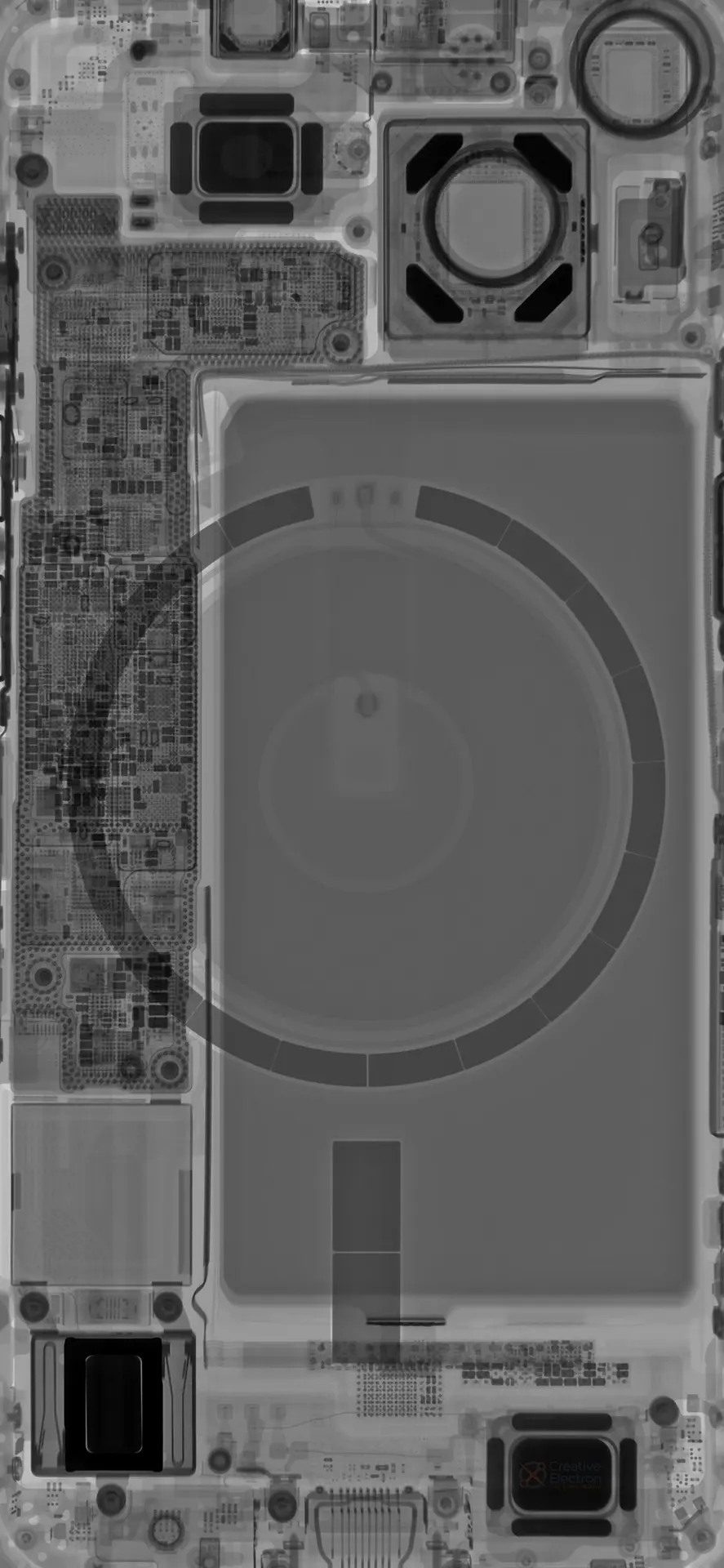 L'image du jour : iFixit propose les fonds d'écran de l'iPhone 14 Pro passé aux rayons X