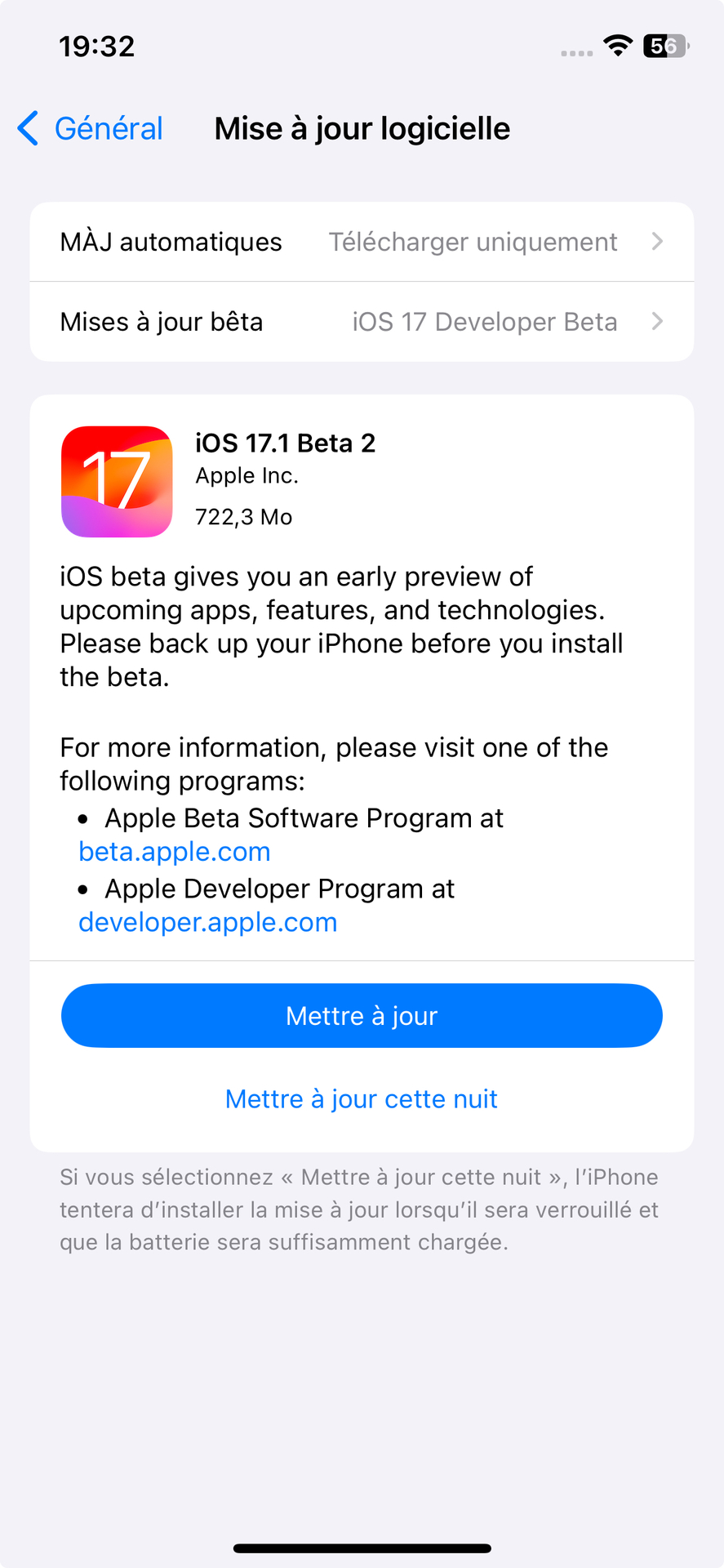 De nouvelles bêtas pour iOS 17.1, iPadOS 17.1, macOS 14.1, watchOS 10.1 et tvOS 17.1