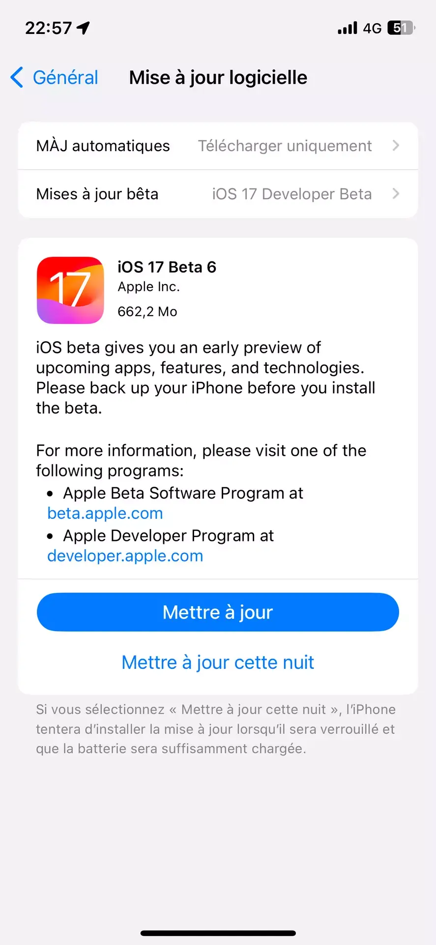 Les bêtas 6 d'iOS 17, iPadOS 17, watchOS 10 et tvOS 17 sont dispos !