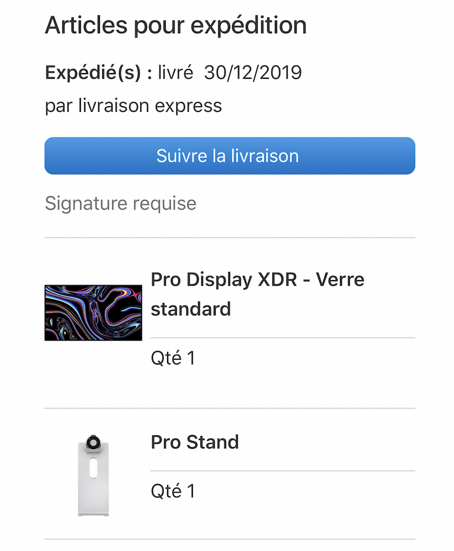 Apple expédie les écrans Pro Display XDR en Europe