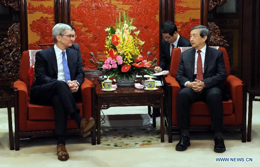 Tim Cook rencontre le gouvernement chinois suite aux accusations de piratage d'iCloud