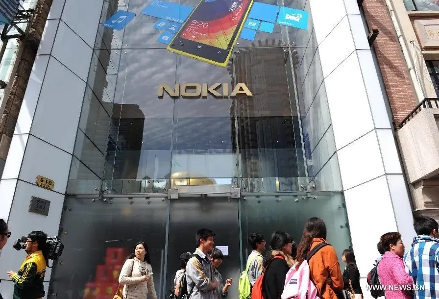 La boutique emblématique Nokia à Shanghai désormais fermée