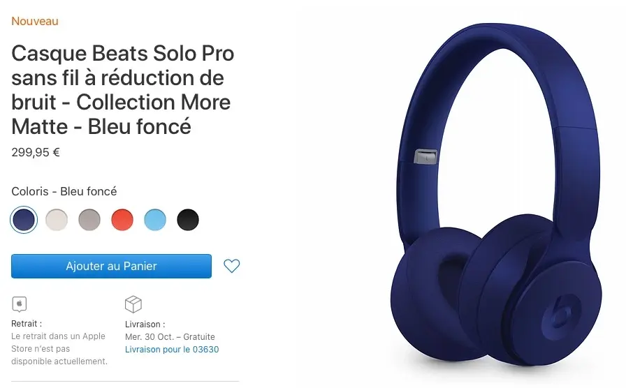 Le casque Beats Solo Pro est disponible en précommande à 299,95€ (livré le 30 octobre)