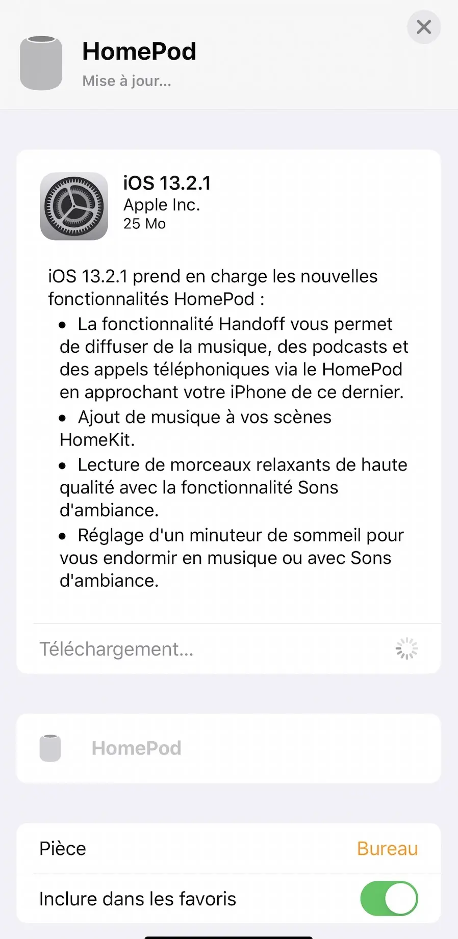 HomePod : Apple répare ses bugs avec la version 13.2.1