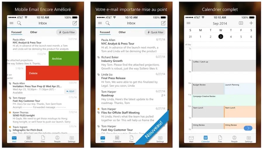 Outlook est disponible sur iOS !