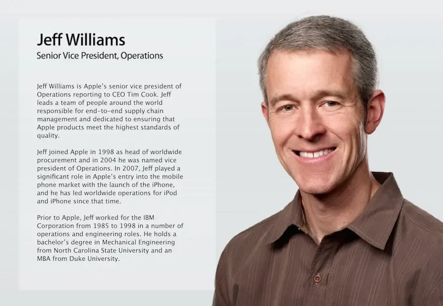 Jeff Williams : l'homme de l'ombre d'Apple est-il le prochain Tim Cook ?