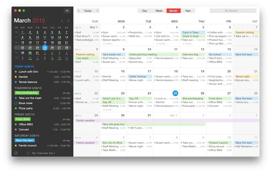 Fantastical 2 est disponible dans le Mac App Store