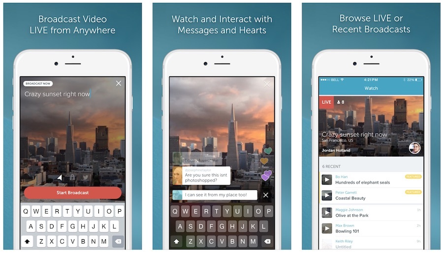 Twitter se lance dans le live vidéo sur iOS avec Periscope