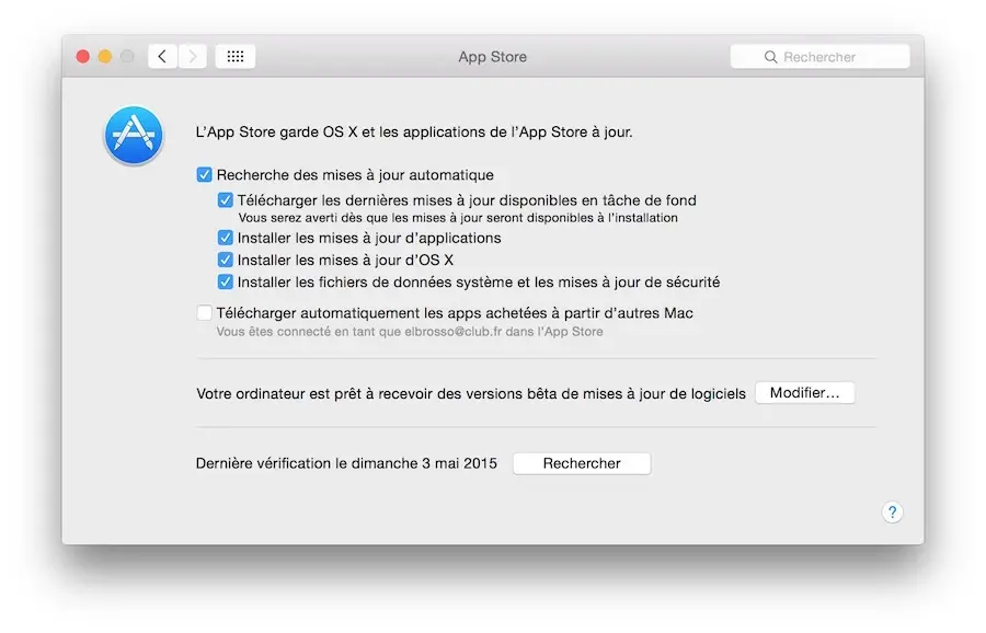 Astuce : comment cesser de recevoir les bêtas publiques d'OS X