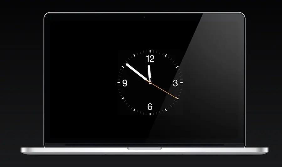 Le cadran "utilitaire" de l'Apple Watch transformé en écran de veille pour OS X