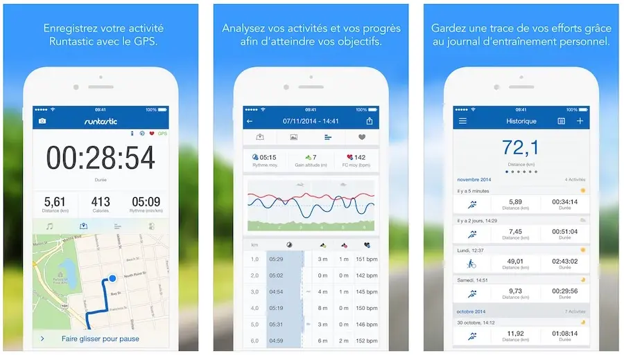 Runtastic Pro GPS encore plus rapide avec les raccourcis 3D Touch