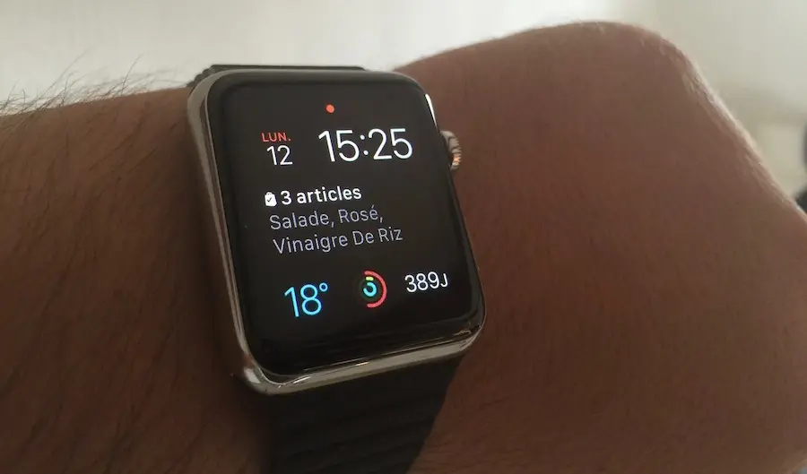 Bring! et Numerous proposent une complication pour l'Apple Watch