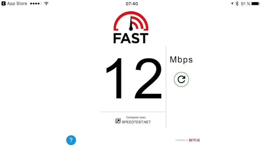 Netflix lance son testeur de débit internet dans l'App Store