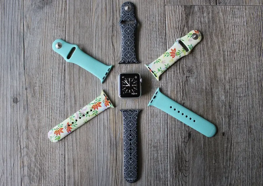 Aperçu des bracelets colorés de WRBLS pour Apple Watch