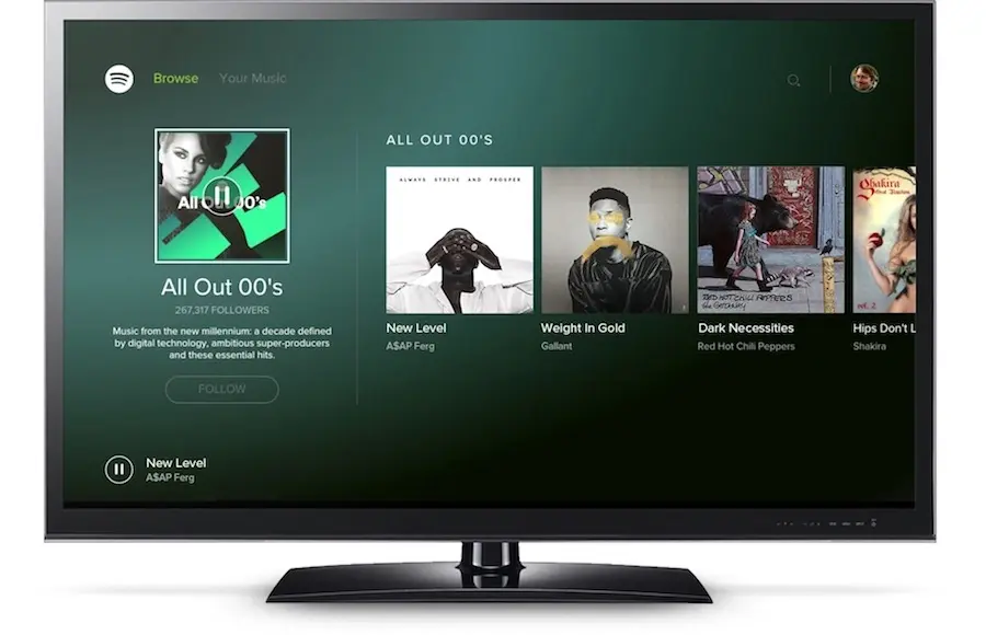 Spotify n'arrivera pas de sitôt sur l'Apple TV