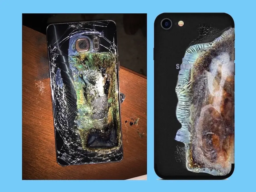 Insolite : un film de protection fait passer l'iPhone pour un Galaxy Note7