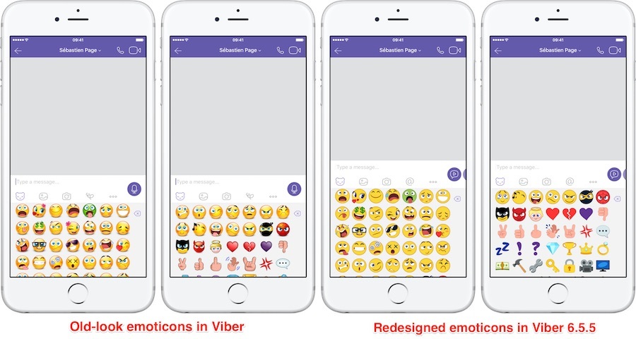 Viber relooke ses emojis et envoie des messages vidéo