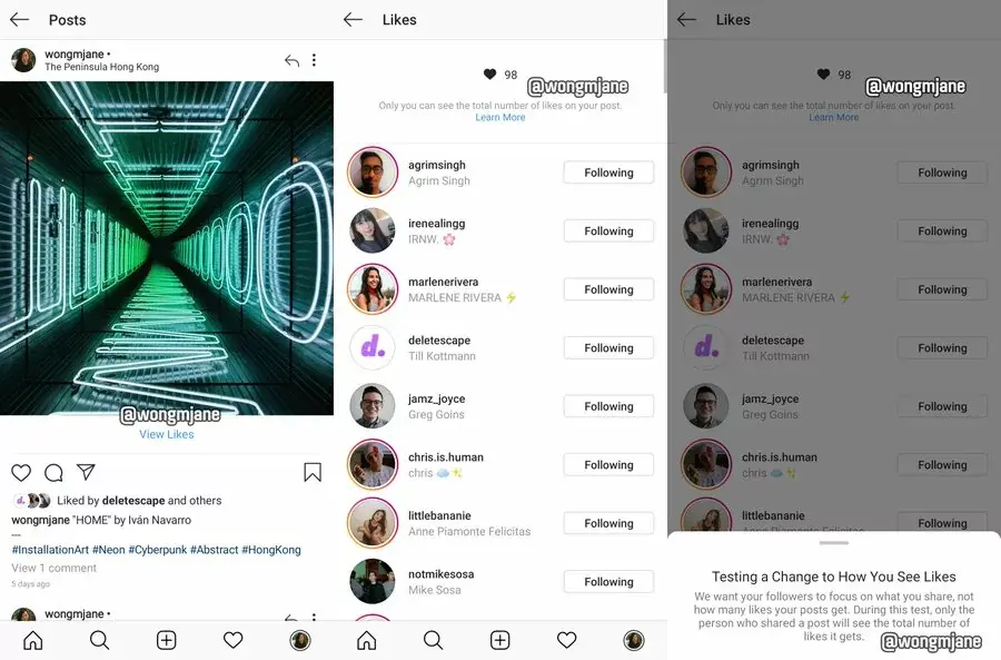 Instagram teste une fonction pour cacher les likes (est-ce vraiment une bonne idée ?)