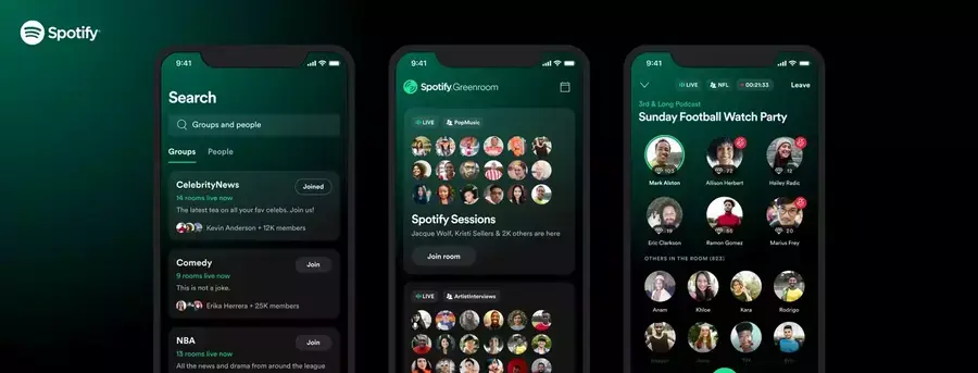 Spotify ferme Greenroom, son application Clubhouse