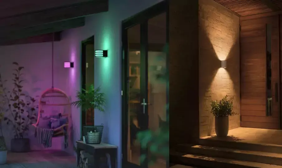 De nouveaux éclairages extérieurs et les modes Bougie et Feu de cheminée chez Philips Hue