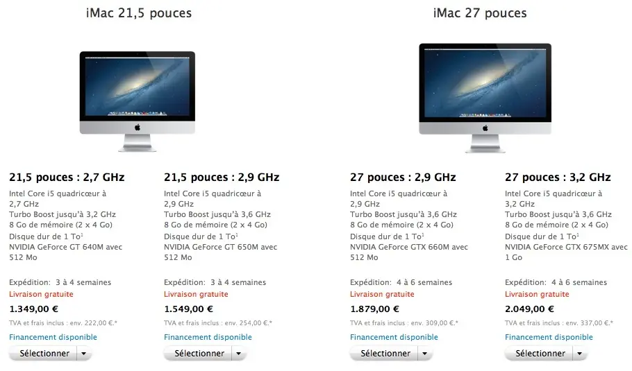 Les délais de livraison des iMac s'allongent à nouveau