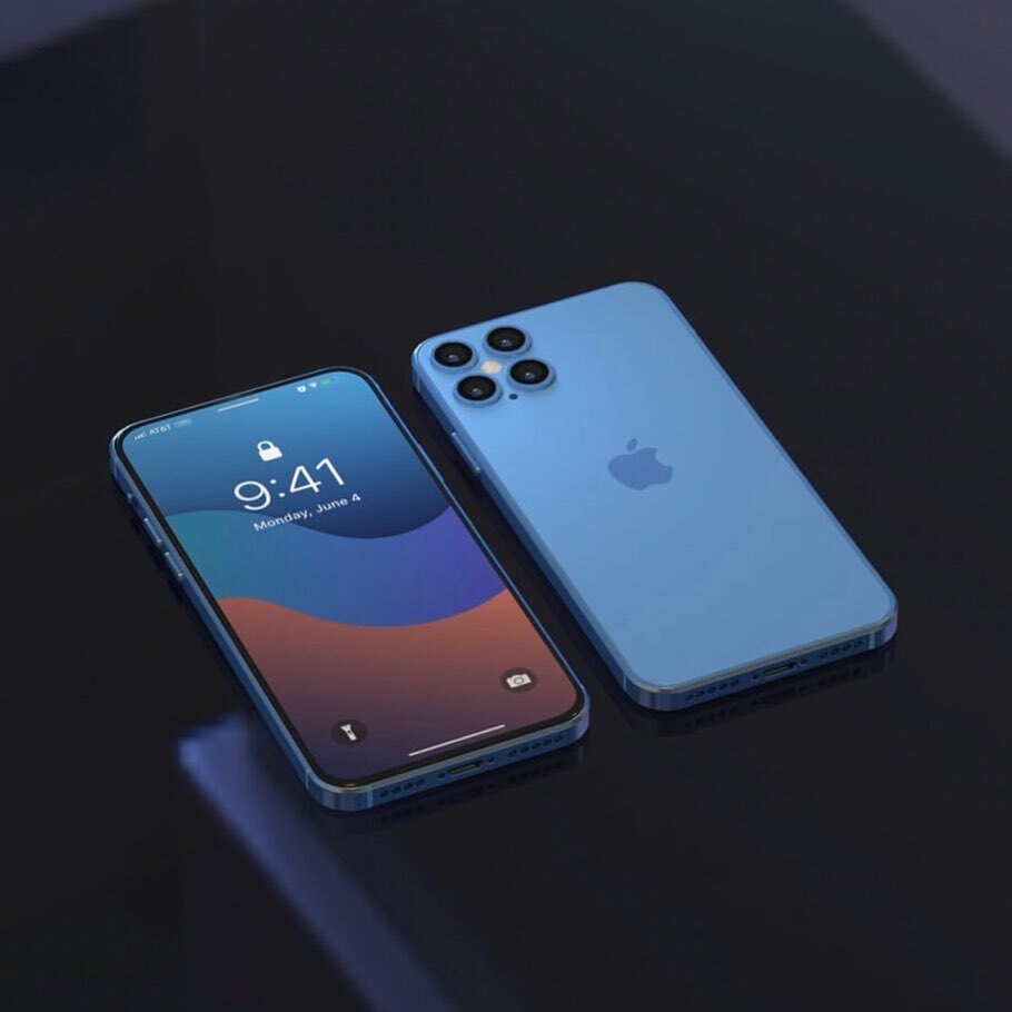 Tiens, encore des concepts d'iPhone 12 avec 4 capteurs et des bords droits (photos)