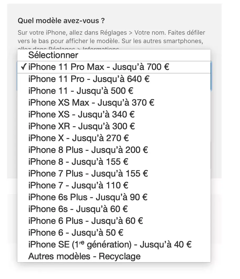 Apple Trade In : faire reprendre son ancien iPhone (ouch !!)