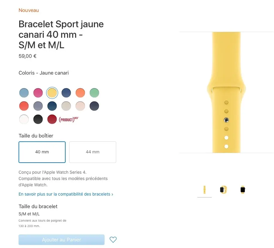 Bracelets d'Apple Watch : traditionnelle pénurie avant la collection Automne 2019 !