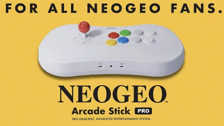 Neo Geo Arcade Stick Pro : un stick signé SNK compatible USB, livré avec 20 jeux