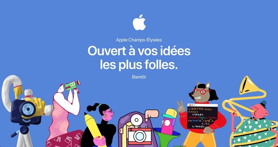 L’Apple Store des Champs Elysées : « ouvert à vos idées les plus folles »