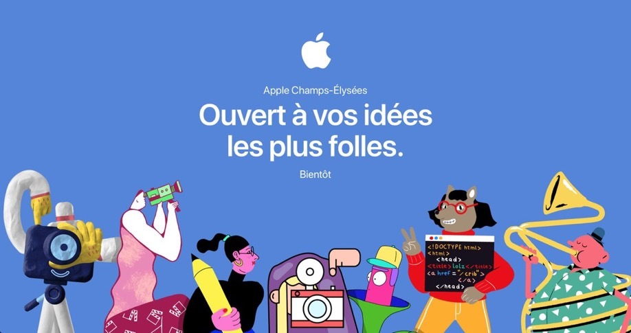 L’Apple Store des Champs Elysées : « ouvert à vos idées les plus folles »