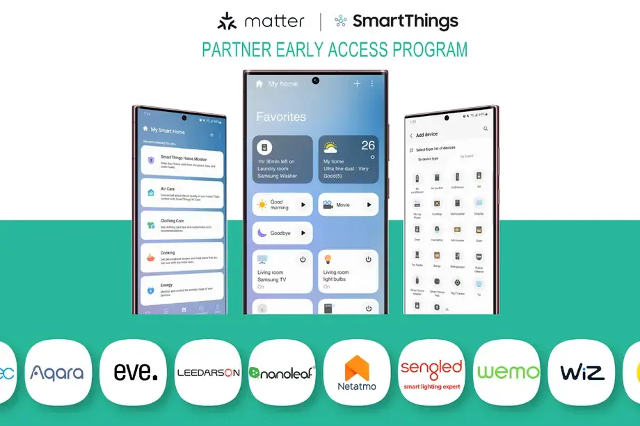 Samsung commence à tester la compatibilité Matter pour les produits SmartThings