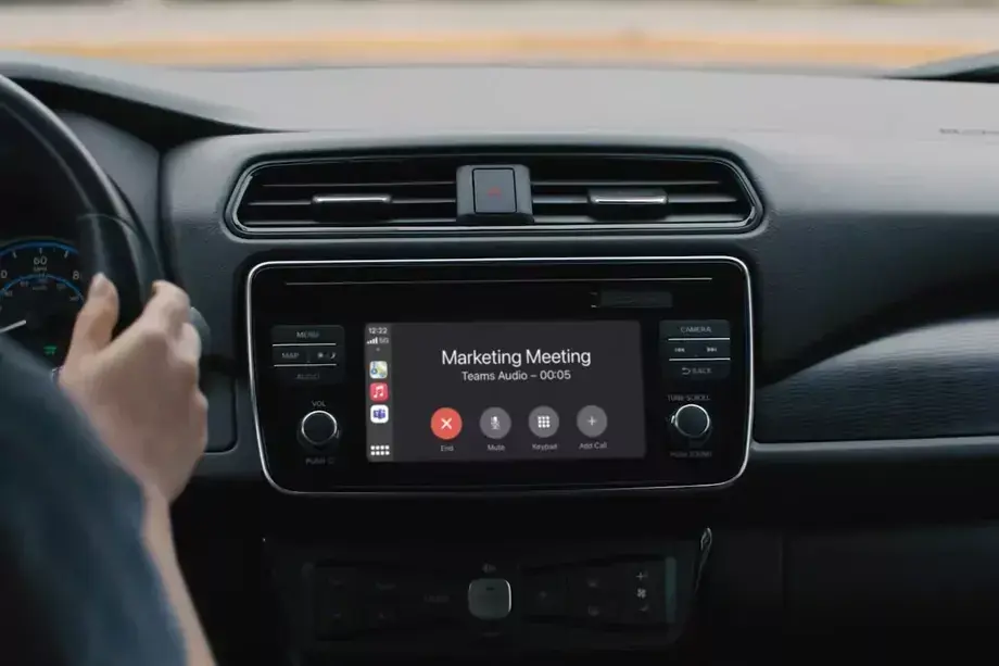 Microsoft ajoute le support de CarPlay pour Teams