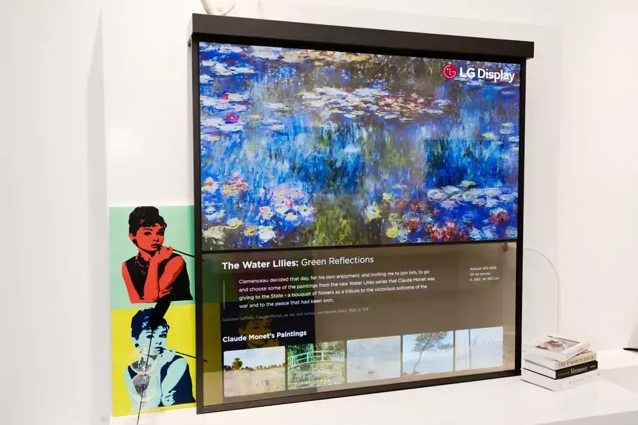 LG dévoile ses nouveaux concepts d'écrans OLED transparents