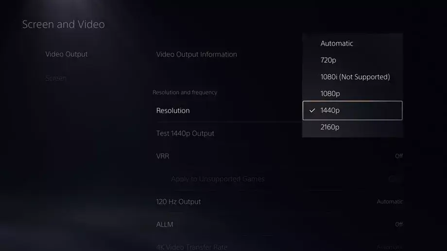 La PlayStation 5 prend désormais en charge les moniteurs 1440p