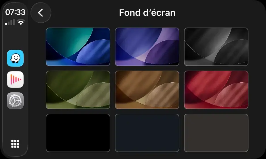 Fonds d'&eacute;cran CarPlay avec iOS 26.5