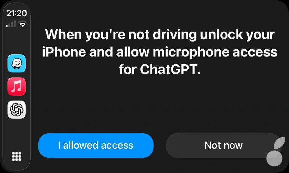 ChatGPT est disponible sur CarPlay avec iOS 26.4