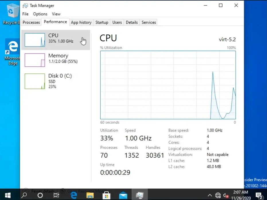 Une version de Windows ARM s'ébat sur les Mac M1 via QEMU