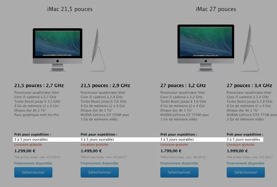 De nouveaux iMac à la WWDC ? Les délais de livraison augmentent !