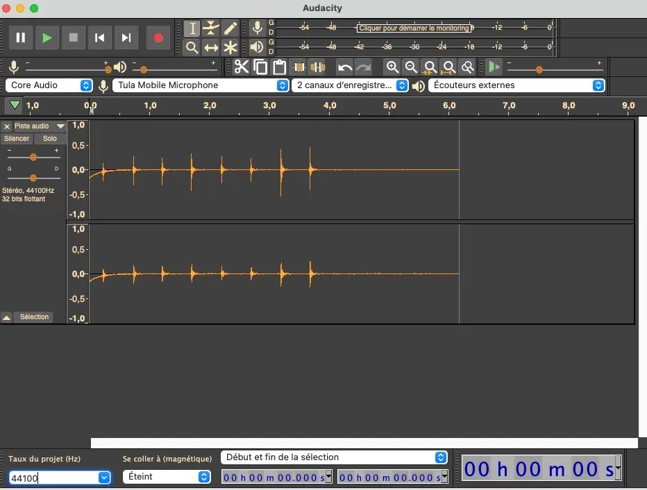 Audacity 3.0 : un nouveau format contenant toutes les données d'un projet